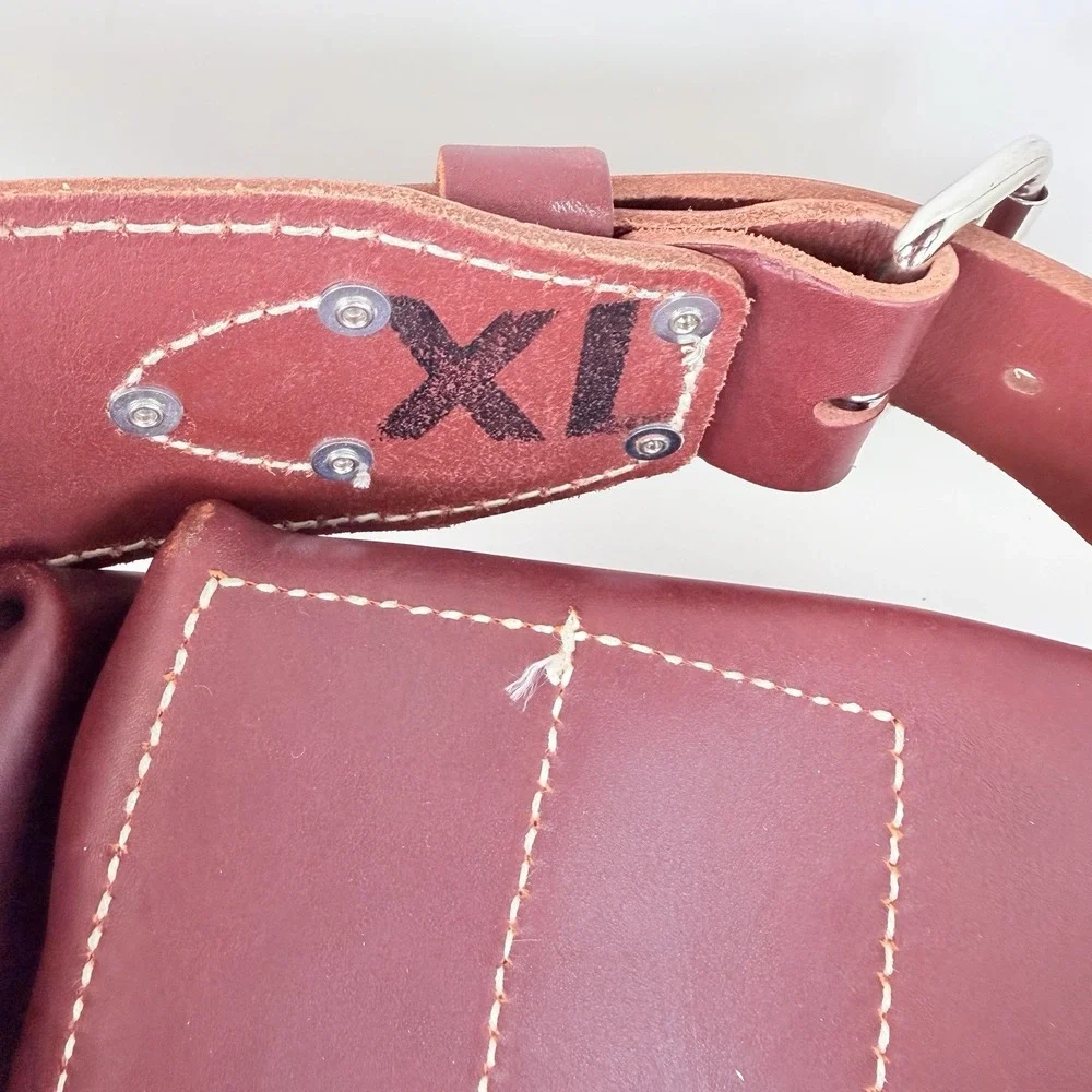 Occidental Leather 5018DB OxyRed 3 Pouch Tool Bag w/ XL Belt USA